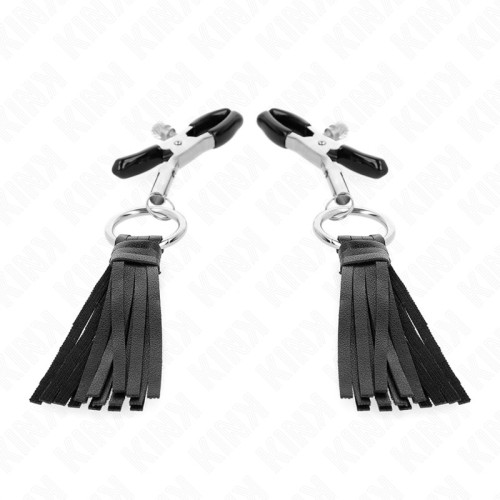 Kink Nipple Clamps with Tassels for Sensual Play