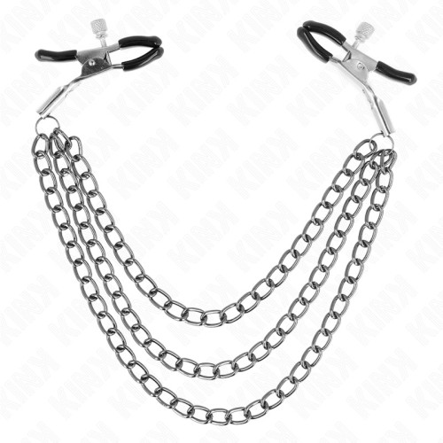 Kink Nipple Clamps with Chains - Sensual Control