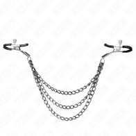 Kink Nipple Clamps with Chains - Sensual Control