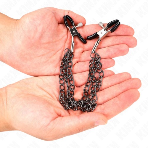 Kink Nipple Clamps with Chains - Sensual Control