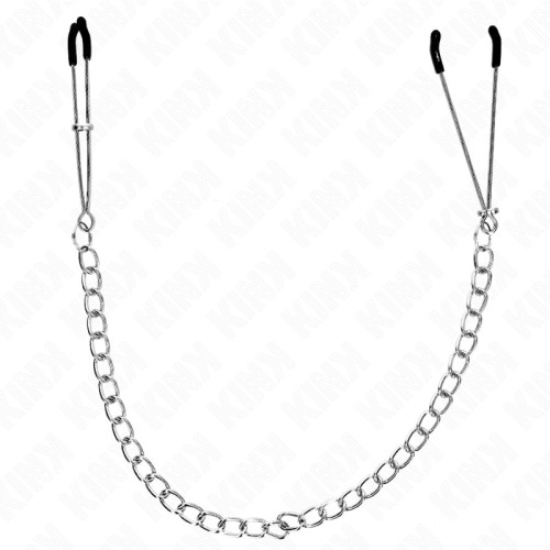 Kink Nipple Clamps with Thick Chain 30cm - Sensory Play Essential