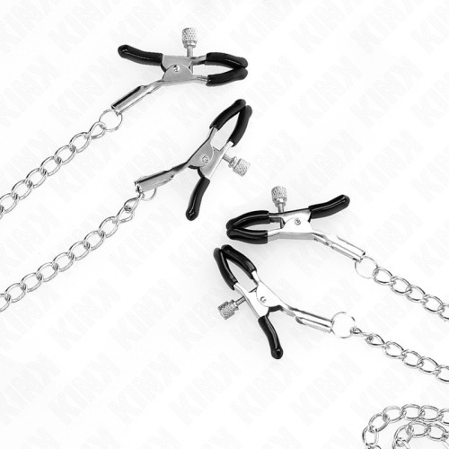 Kink Adjustable Nipple and Clitoral Clamps - Sensual & Safe