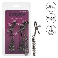 Euphoria Nipple Clamps with Chain 14.5 cm