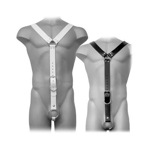 White Harness for BDSM - Adjustable and Versatile