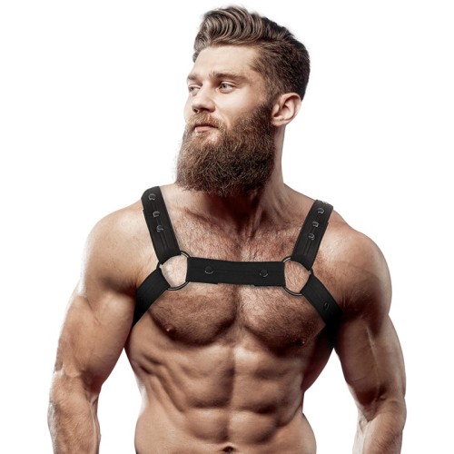 Adjustable Neoprene Chest Harness for Men - Stylish and Bold