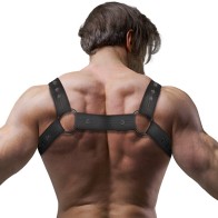 Adjustable Neoprene Chest Harness for Men - Stylish and Bold