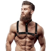 Adjustable Eco-Leather Chest Harness - Stand Out