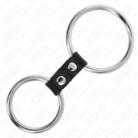 Kink - Anillo Pene Doble Metal 3.7 Cm a 5 Cm