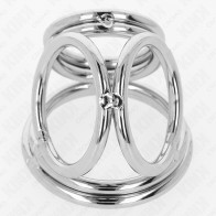 Kink Triple Metal Cock Ring for Enhanced Pleasure