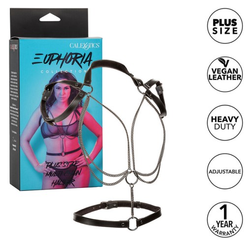 Euphoria Halter Harness with Premium Chains Plus Size