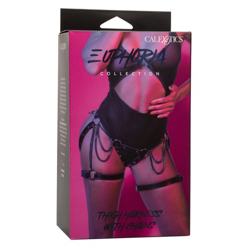 Euphoria Premium Thigh Harness with Chains