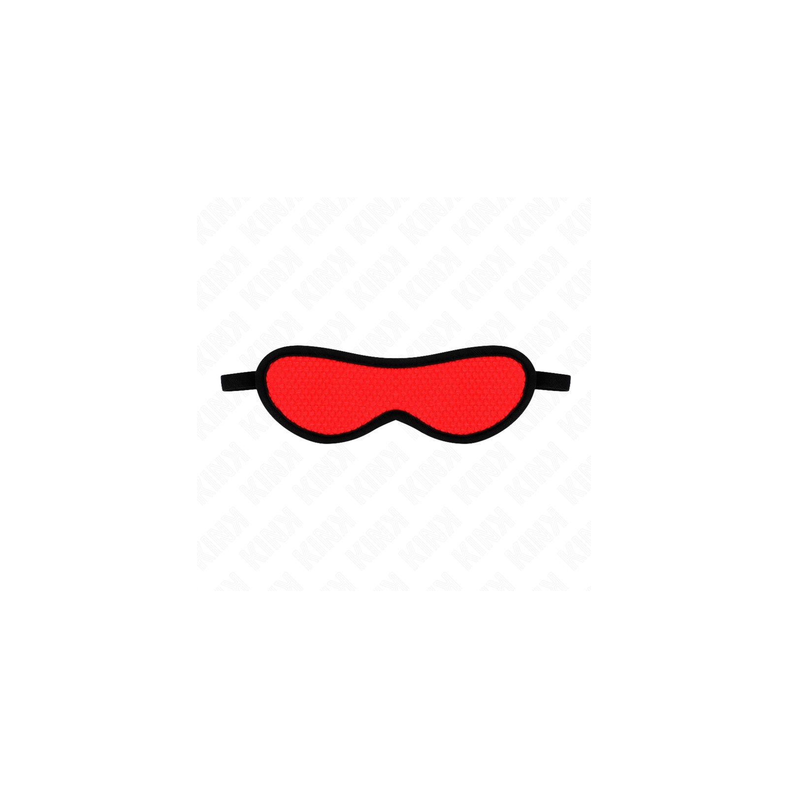 Kink Covered Textured Eye Mask Red