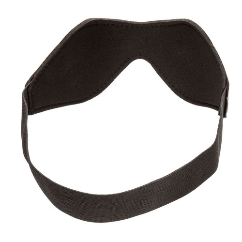 Nocturnal Black Leather Eye Mask - Total Blackout Experience