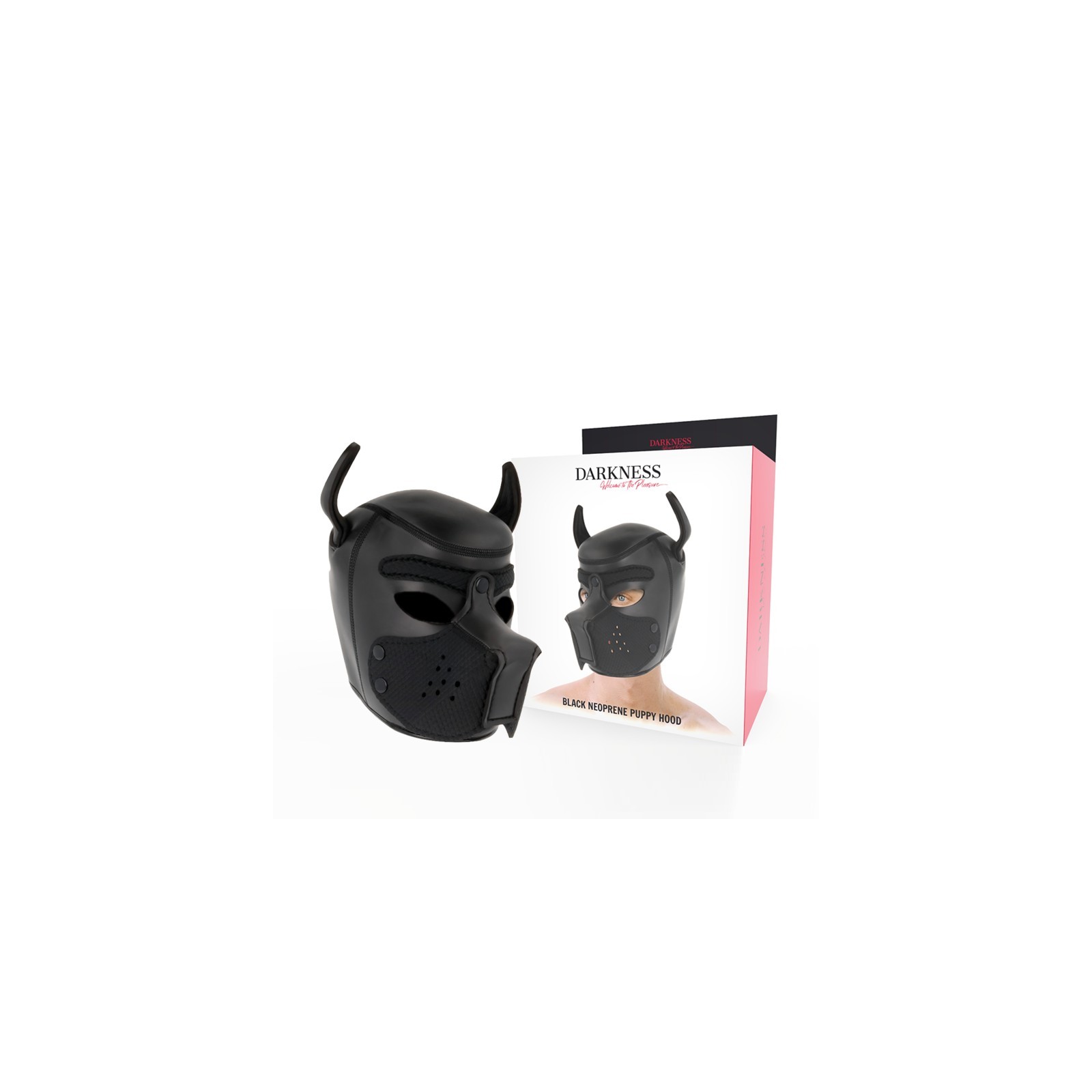 Darkness Dog Mask Neoprene with Removable Muzzle Size M