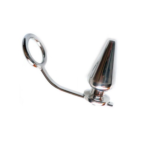 Anillo Acero Con Plug Anal para Placer Mejorado