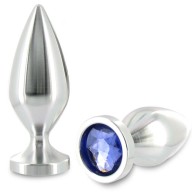 Small Aluminum Crystal Anal Plug 5.71 Cm