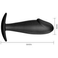 Pretty Love Anal Plug Silicone Penis Shape Black