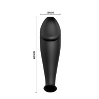 Compra Plug Anal Silicona Forma Pene Negro Online