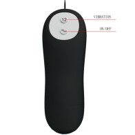 Black Silicone Plug 12 Vibration Modes