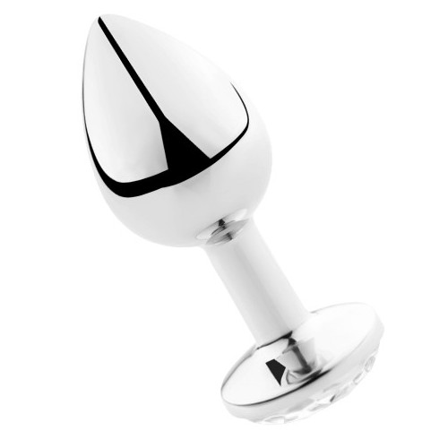 Clear Aluminum Anal Plug 7 cm