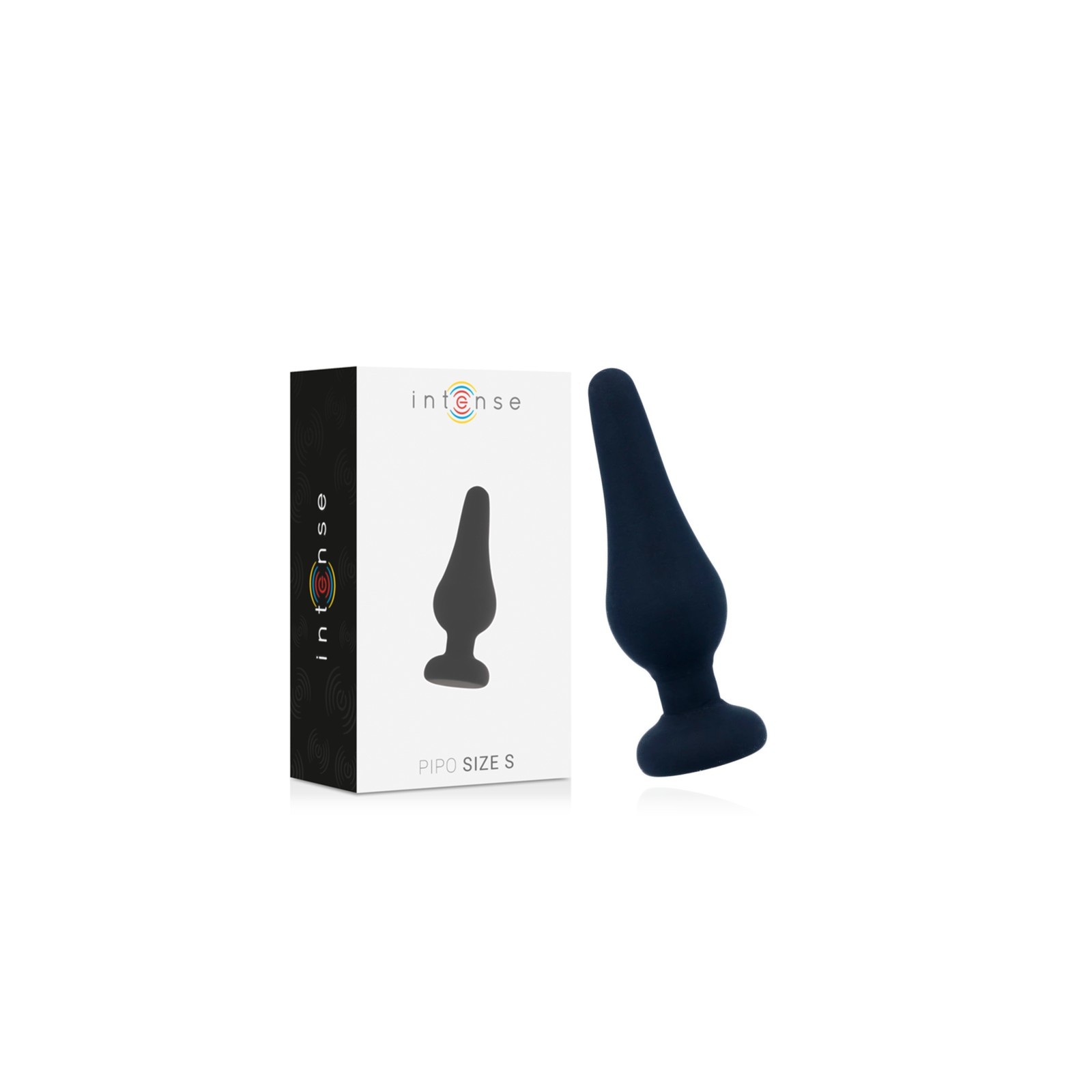 Intense Pipo S Silicone Anal Plug Black 9.8 Cm