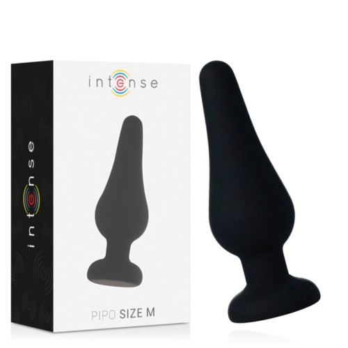 Intense - Anal Plug Pipo M Silicone Negro