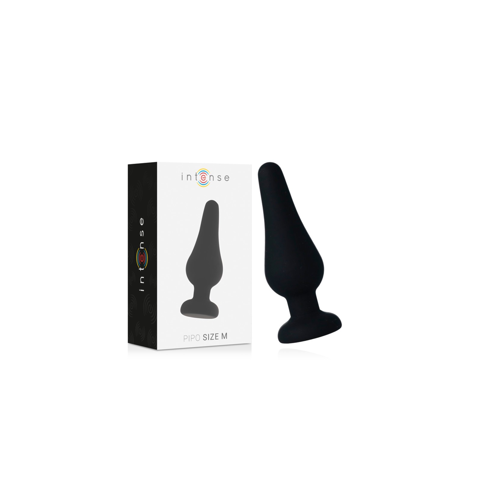 Intense - Anal Plug Pipo M Silicone Negro