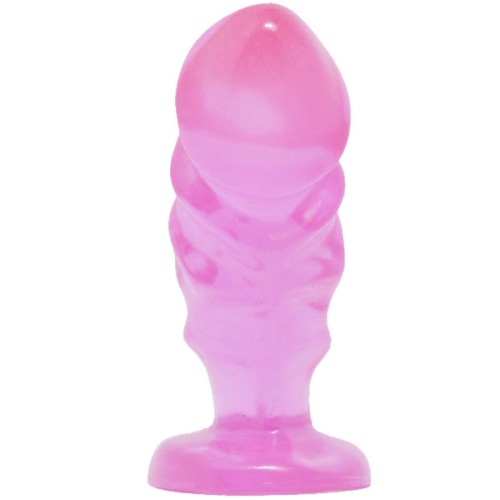 Plug Anal Unisex Con Ventosa Rosa