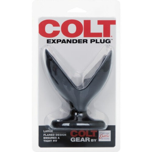 Colt Expander Plug Grande Negro para Placer Seguro