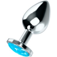 Ohmama Blue Crystal Anal Plug Large