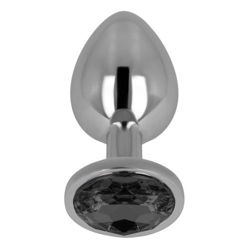 Ohmama Plug Anal Con Cristal Negro 8cm