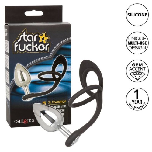 Star Fucker Xl Teardrop Plug para una Experiencia de Placer Única