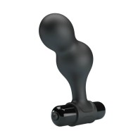 Black Silicone Anal Plug Vibrator with 10 Modes