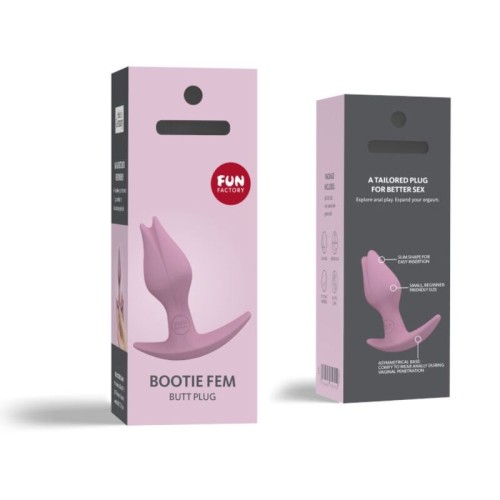 Fun Factory Bootie Fem Pink Butt Plug for Intense Pleasure