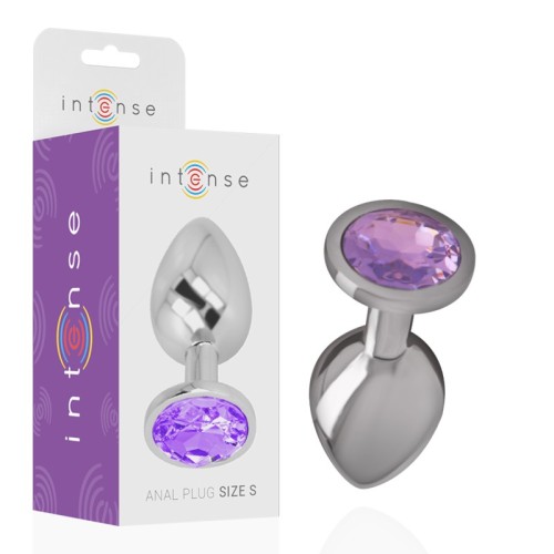 Intense - Plug Anal de Metal con Cristal - Placer Elegante