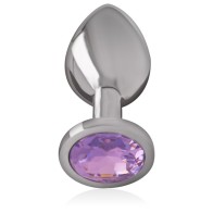 Intense - Plug Anal de Metal con Cristal - Placer Elegante