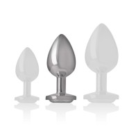 Plug Anal Intense Plata M con Cristal - Diseño Glamuroso