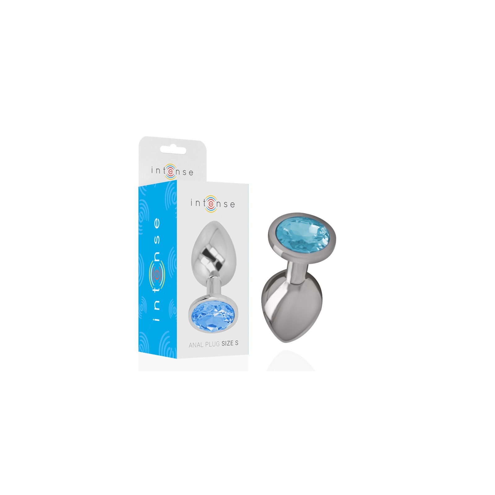 Plug Anal de Metal Intense con Cristal Azul