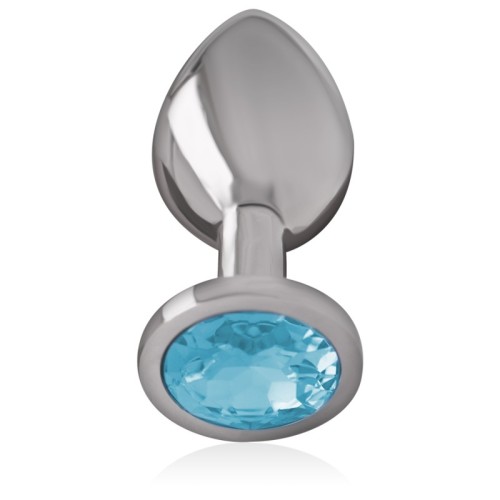 Plug Anal de Metal Intense con Cristal Azul