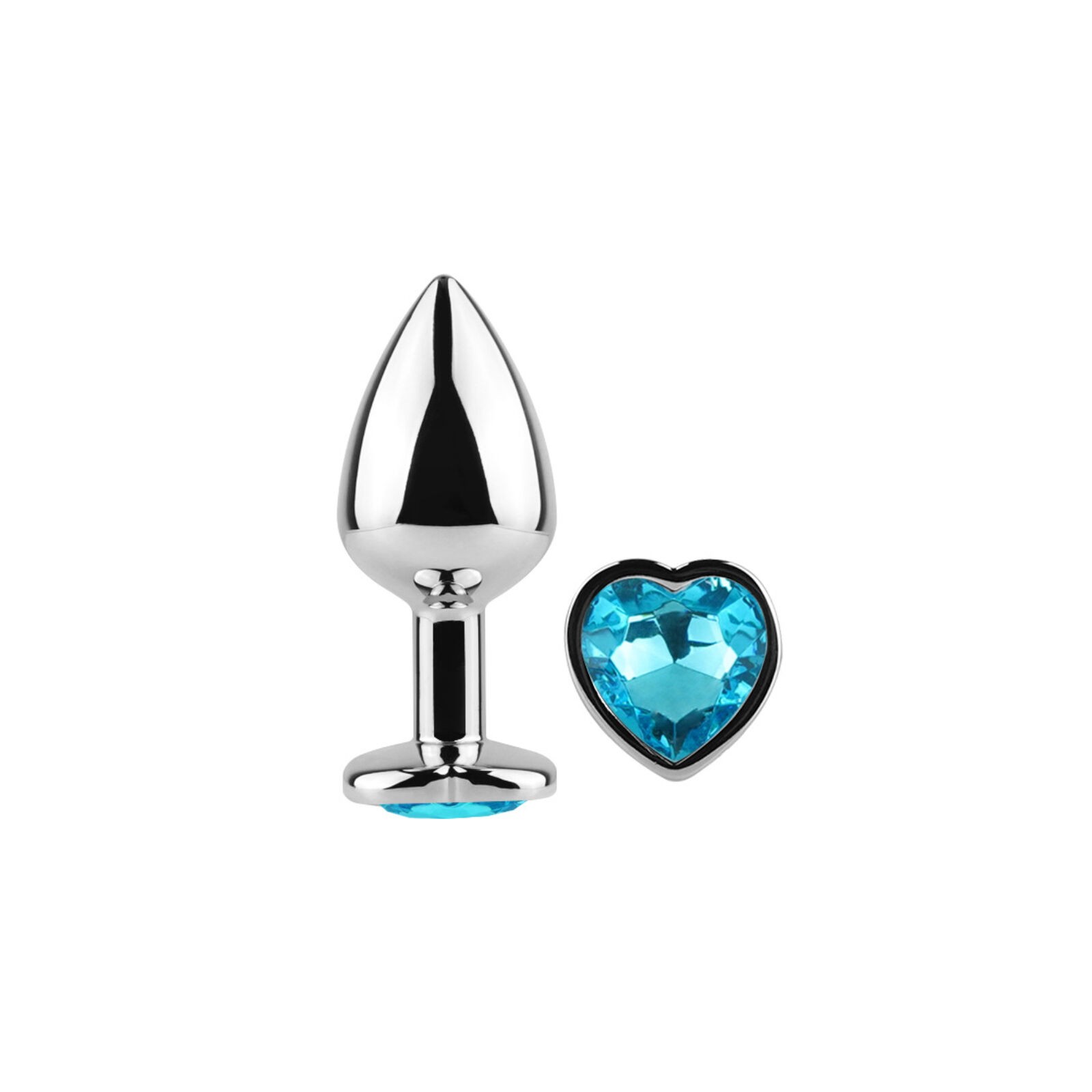 Secretplay Metal Heart-shaped Butt Plug Small 7cm - Perfect for Beginners