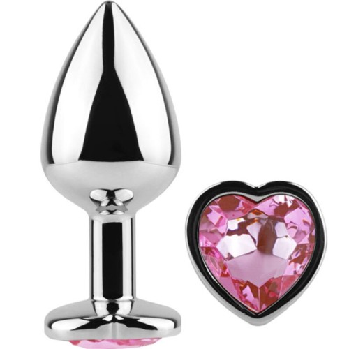 Secretplay - Plug Anal Metal Corazón Fucsia Talla S 7 Cm