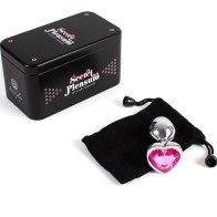 Secretplay - Plug Anal Metal Corazón Fucsia Talla S 7 Cm