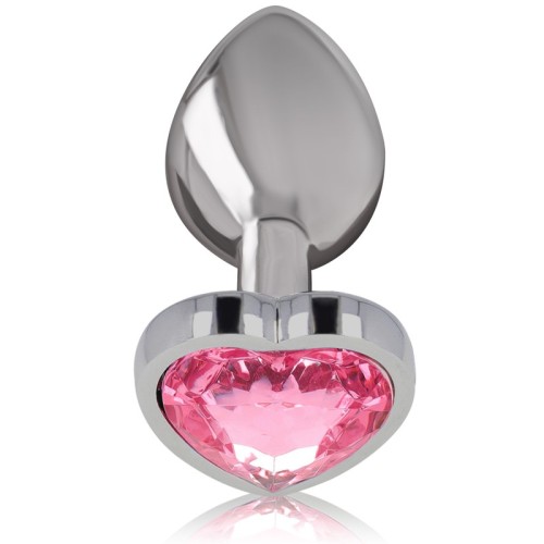 Intense Anal Plug Metal Heart Pink M - Glamorous Pleasure