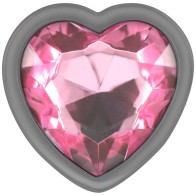 Intense Anal Plug Metal Heart Pink M - Glamorous Pleasure