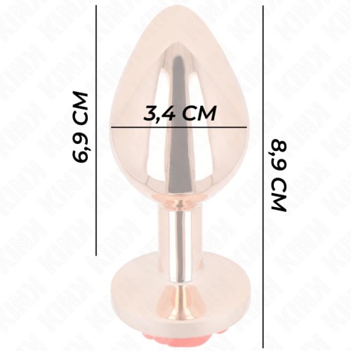 Kink Pink Rose Gold Anal Plug