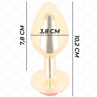 Kink Rose Gold Anal Plug Size L