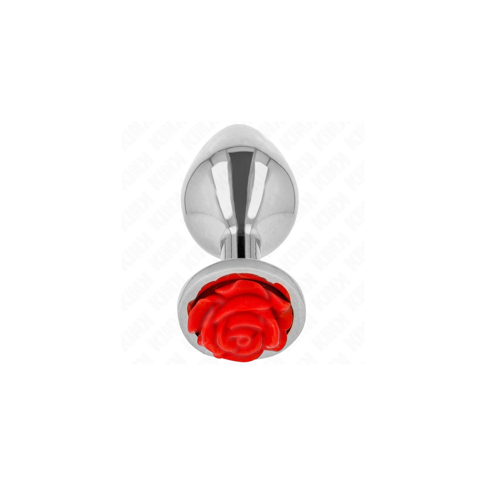 Kink Pink Anal Plug with Red Rose - Elegant and Fun