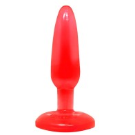 Baile Plug Anal Tacto Suave Rojo 14.2 cm - Experiencia Cómoda