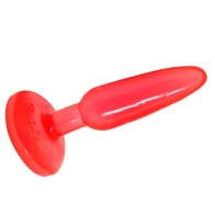 Baile Plug Anal Tacto Suave Rojo 14.2 cm - Experiencia Cómoda