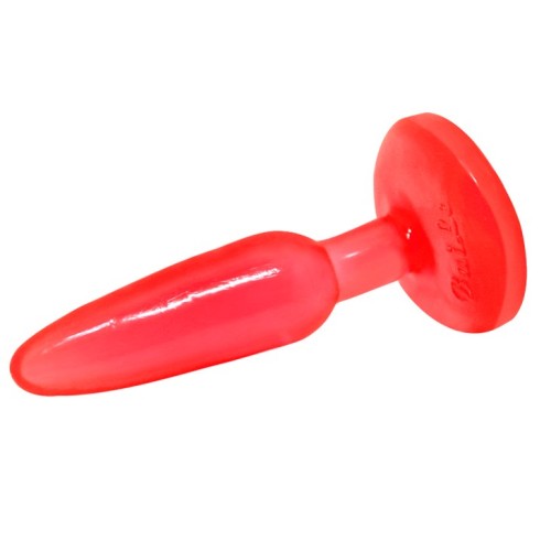 Baile Plug Anal Tacto Suave Rojo 14.2 cm - Experiencia Cómoda